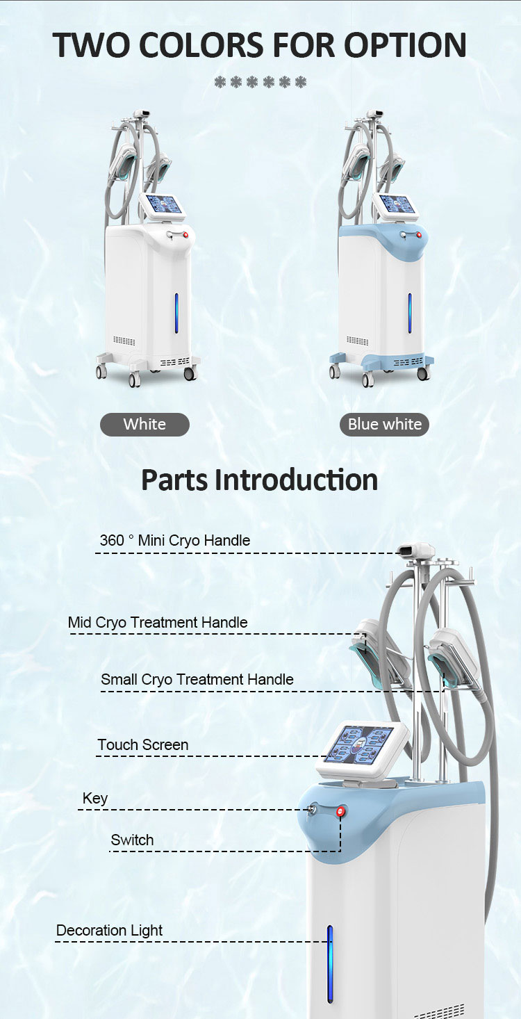 New 360 3 handles Cryo Cryolipolysis double chin removal fat freeze machine